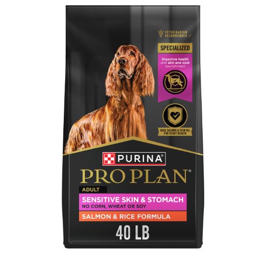 Bag of Purina Pro Plan dog food