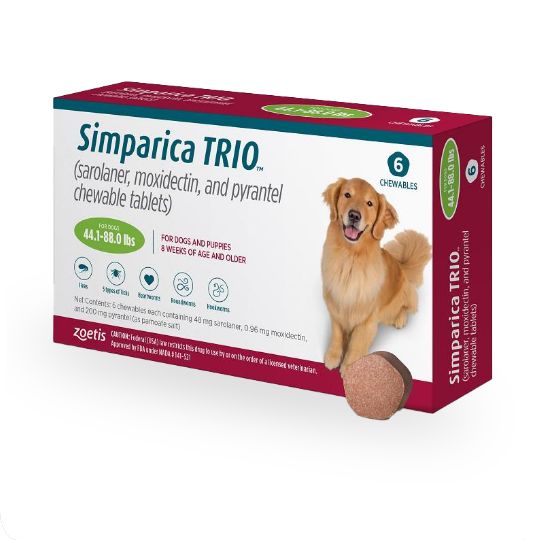 Simparica Trio Chewable Tablets for Dogs