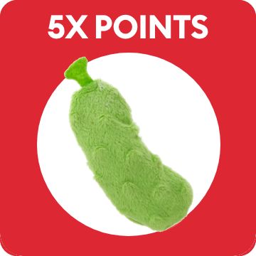 Pickle toy and 5X points callout