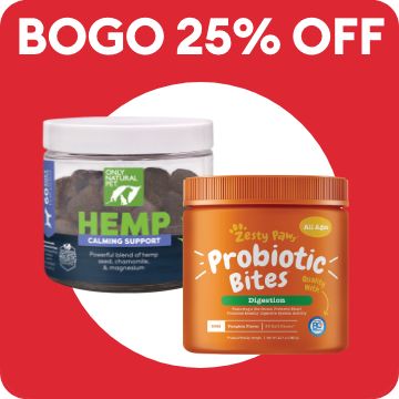Two supplement products and BOGO 25% off callout