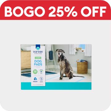BOGO 25% off callout & disposable dog pads