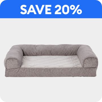 Orthopedic couch bed & a save 20% callout