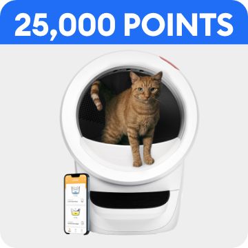 Cat in a Litter-Robot & 25,000 points callout