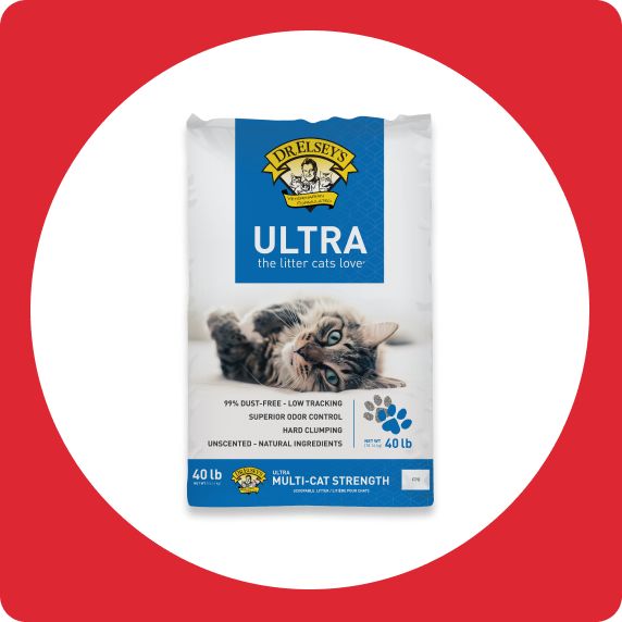 Bag of Dr. Elsey's cat litter