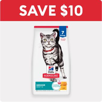 Save $10 text and a bag of Hill's Science Diet cat food