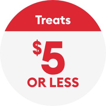 Treats $5 or less text