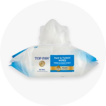 Top Paw® Paw & Tushy Fresh & Clean Scent Wipes