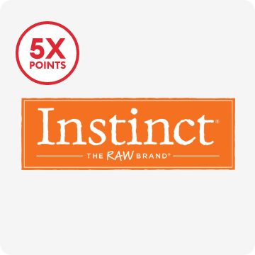 Instinct logo & 5X points callout