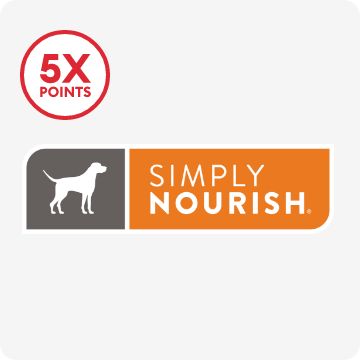 Simply Nourish logo & 5X points callout