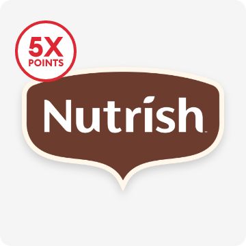Nutrish logo & 5X points callout