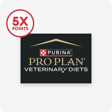 Purina Pro Plan Vet Diet logo & 5X points callout
