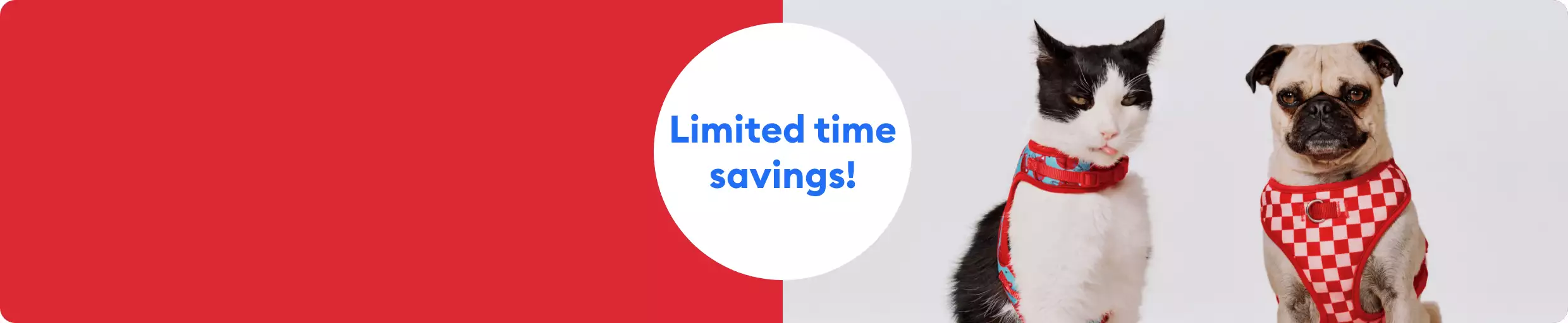 Dog and cat and limited time savings