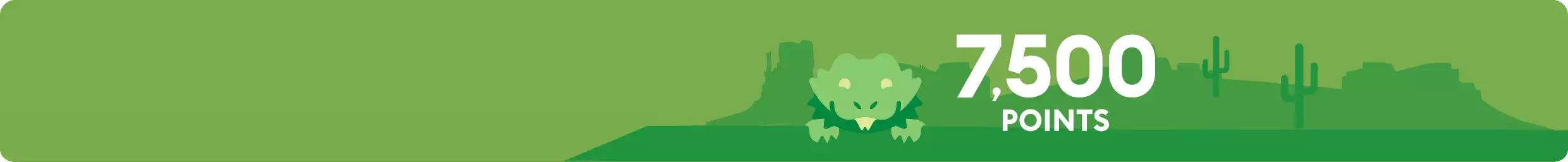 Illustration of Bearded Dragon in the desert with 7,500 points and the Activate button