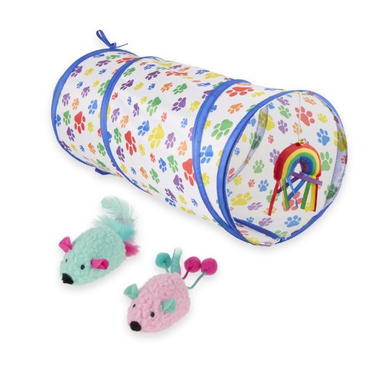 Tunnel cat toy & two mice toys
