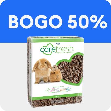 Carefresh bedding & BOGO 50% callout