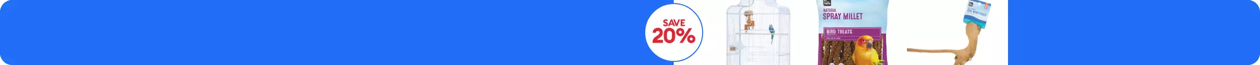 Save 20% callout & bird food