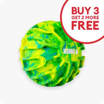 Yellow and green KONG dog toy & Buy 3, get 2 more FREE