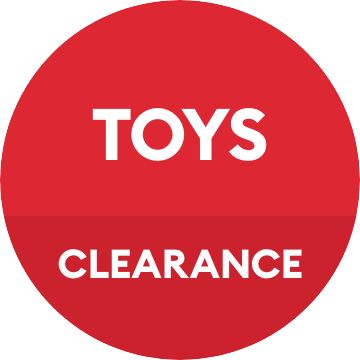 Red badge: ALL TOYS CLEARANCE