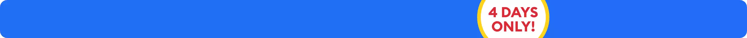 banner for 4 days only sale