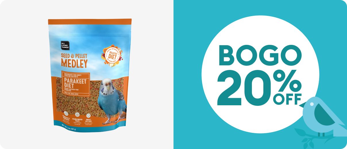 bird food with callout BOGO 20%