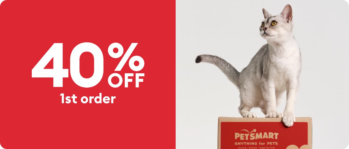 40% off when you sign up & cat on PetSmart Autoship box