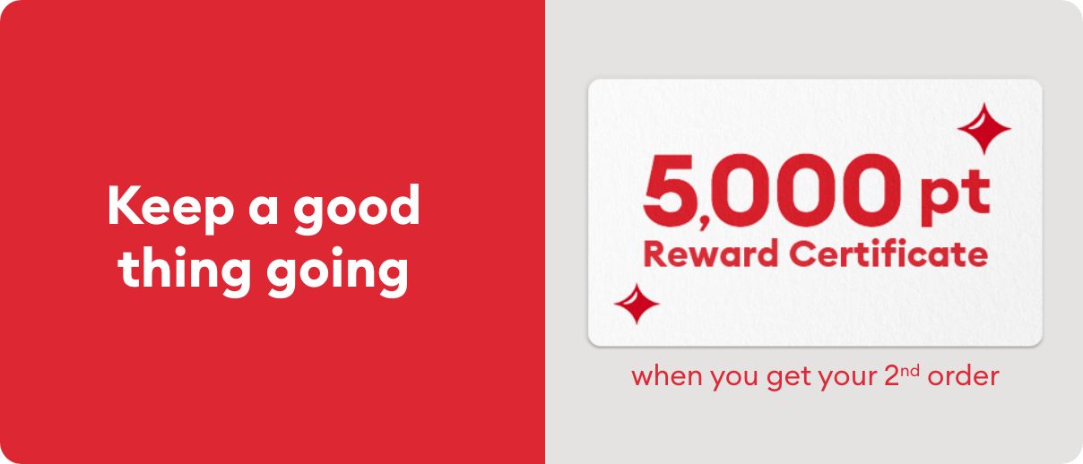 You're saving with Autoship! 5,000-point Reward Certificate when you get your 2nd order