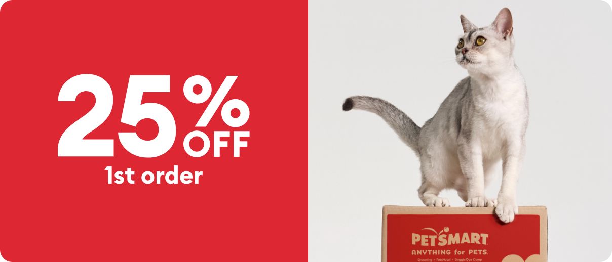 25% off when you sign up & cat on PetSmart Autoship box