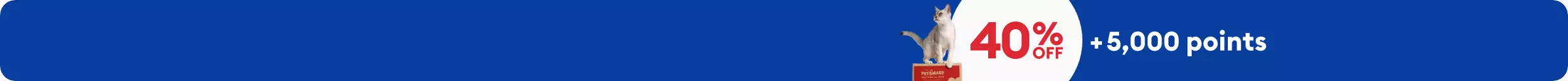 40% off when you sign up & cat on PetSmart Autoship box