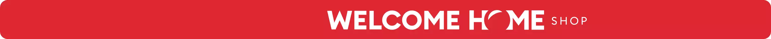 welcome home shop red banner