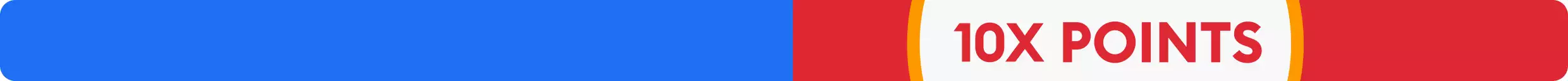 Red and blue image with 10x points text