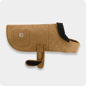 Carhartt tan jacket with black trim
