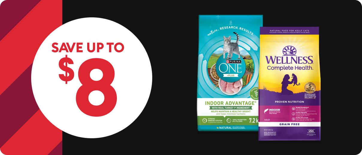 save up to $8 select cat food