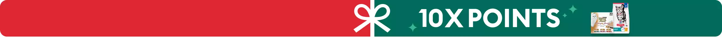 10X POINTS with cat food bags