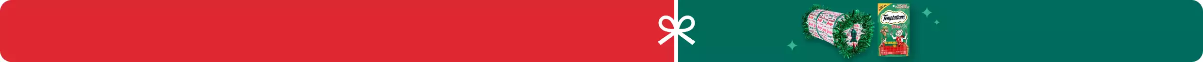 Cat tunnel toy & Temptations treats with white bow