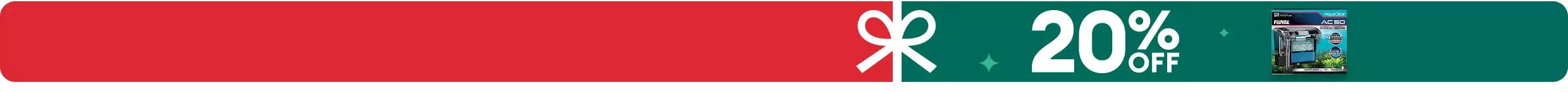 20% OFF with aquarium filter box & white bow