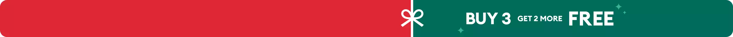 BUY 3, GET 2 MORE FREE with white bow