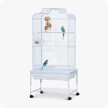 Tall bird cage