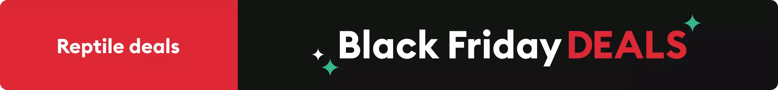 Black Friday Deals logo and green & white sparkle graphics