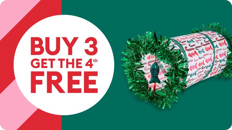 Buy 3, get the 4th free callout & a festive cat tunnel