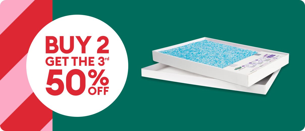 Two ScoopFree refills loosely stacked on top of each other