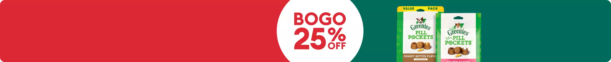 2 packages of GREENIES pill pockets