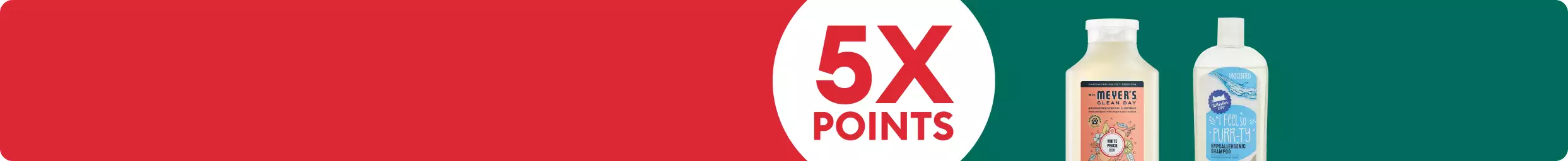 Dog & cat shampoo with 5x points callout