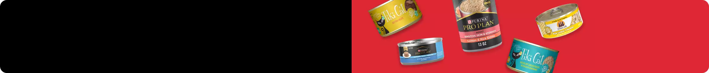 Pro Plan mix of wet food cans