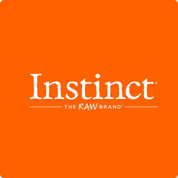 Instinct logo on an orange background