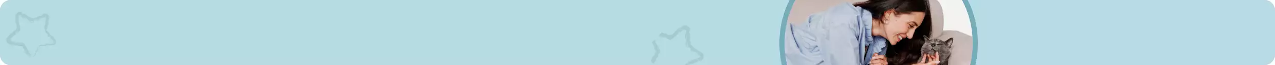 Woman scratching under gray kitty's chin