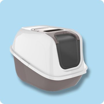 One ExquisiCat Jumbo Flip Top Litter Box with Door