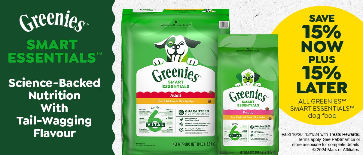 Greenies smart essentials - save 15% now and 15% later