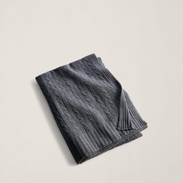 ラルフローレンホーム カシミア100% 毛布 Hawkins ラップ ブランケット