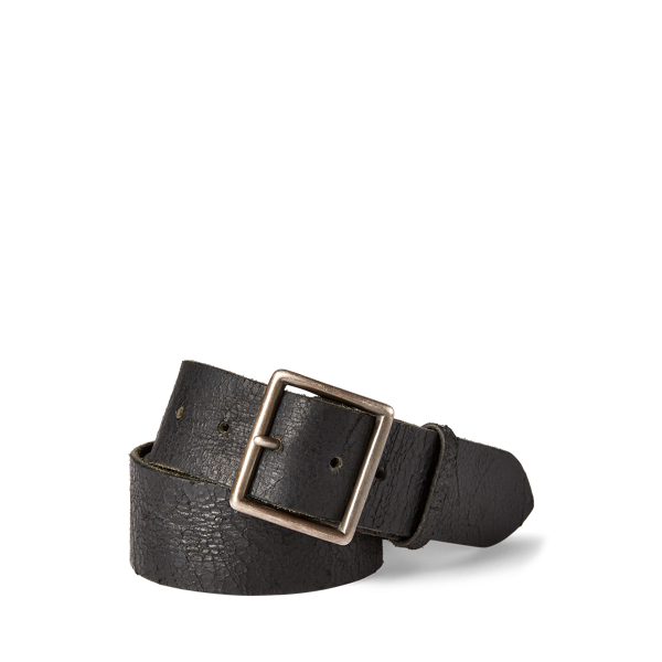 RRL DISTRESSED LEATHER BELT イタリア製 ダブルアール - 小物