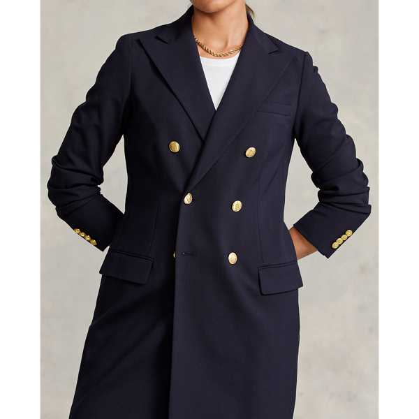 POLO RALPH LAUREN] ダブルブレステッド ウール ブレザー-